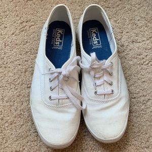 Keds White Canvas Tennis Shoes